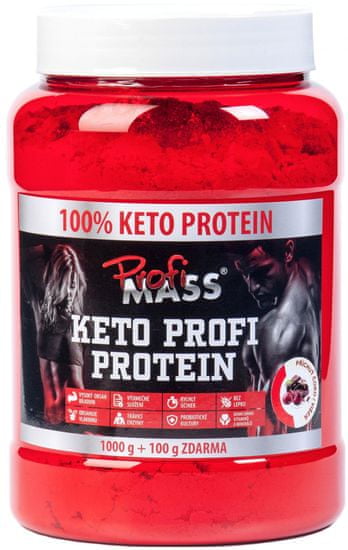 ProfiMass Keto Profi Protein 1100g Čokoláda/višeň