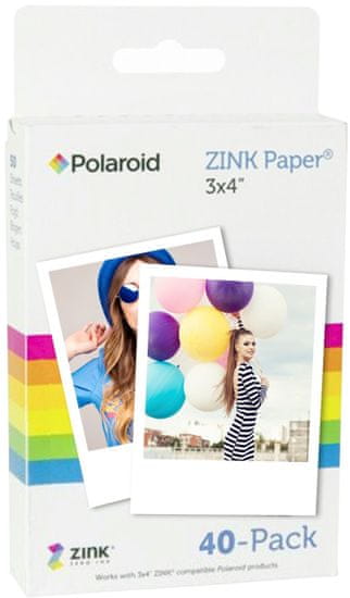 POLAROID Zink 3x4" Media - 40 pack
