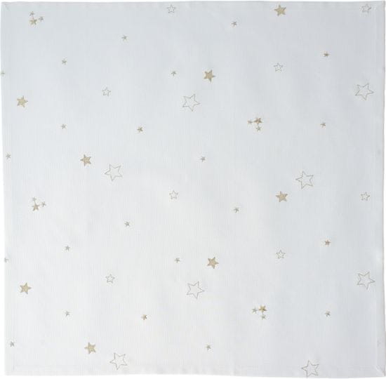 Sander ubrus Just Stars 135x170 cm, bílá