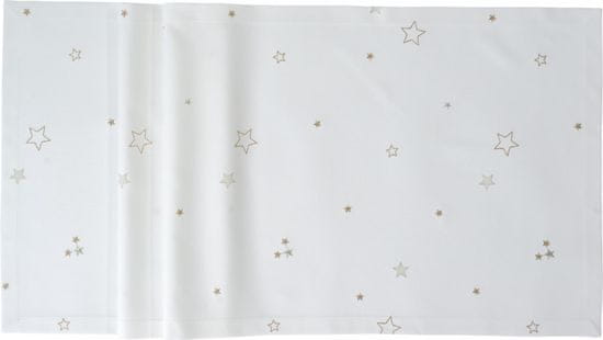 Sander středový pás Just Stars 50x150 cm, bílá