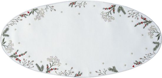Sander dekorativní ubrus Winter Joy 28x58 cm, bílá