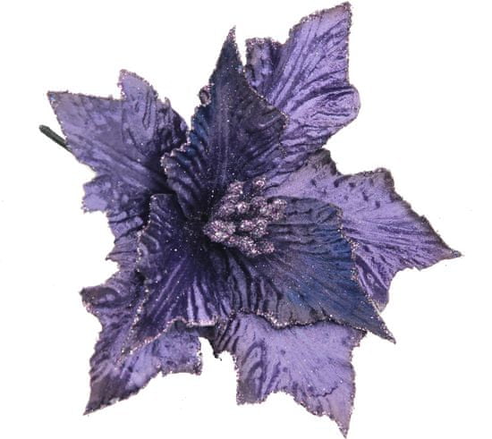 Seizis Květ dekorační tmavě fialový, 21cm, 5ks