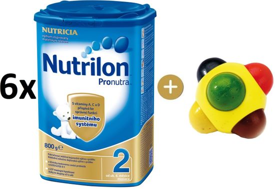 Nutrilon 2 Pronutra - 6×800g + SES Barevná kulička