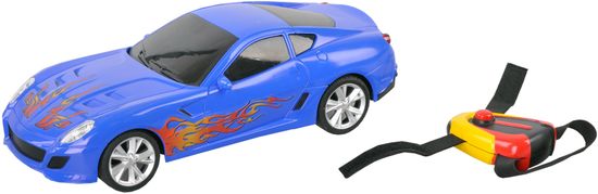Mikro hračky Auto I-DRIVE s ovládacím náramkem modré