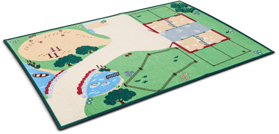 Schleich Svět přírody - koberec na hraní s motivem farmy 133 x 95 cm 42138
