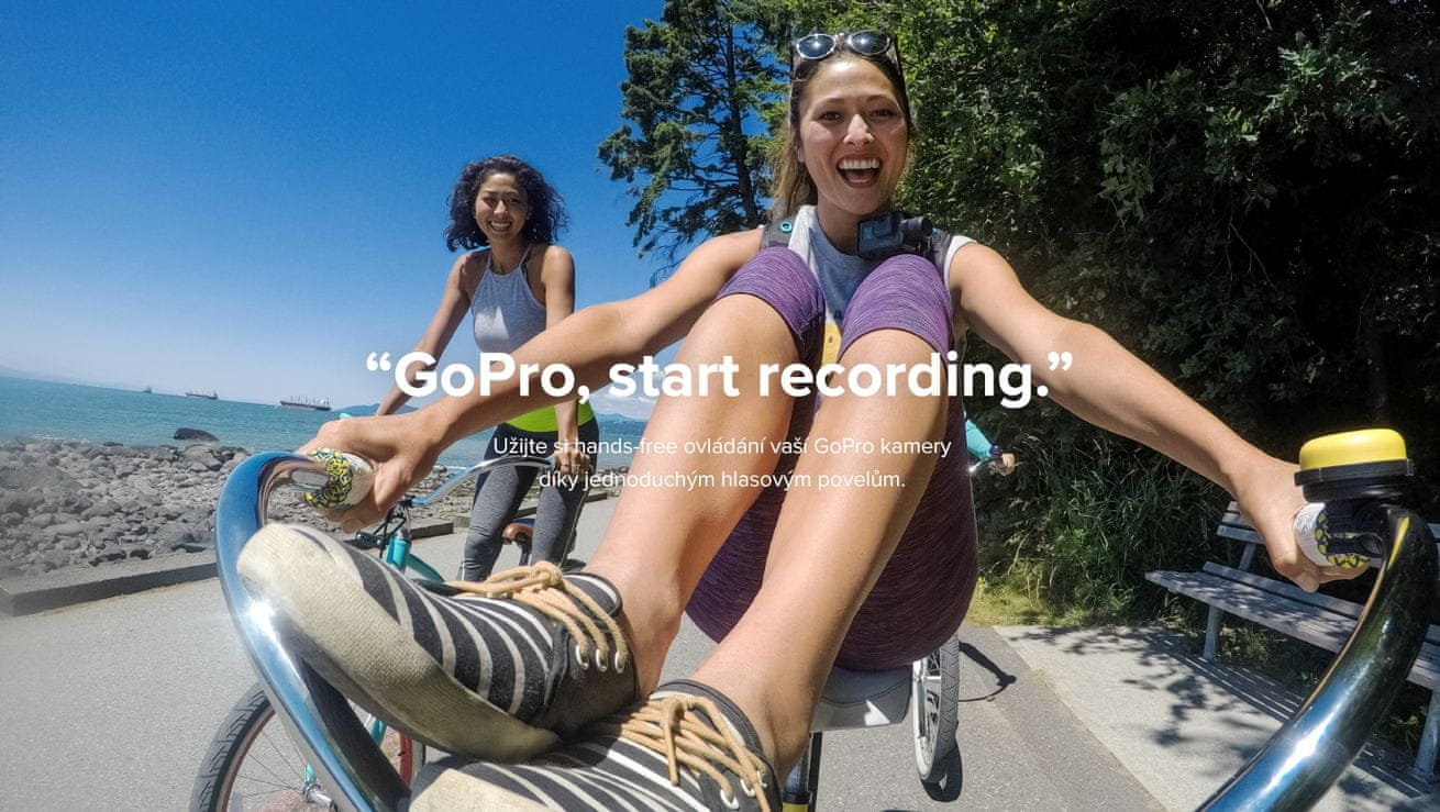 GoPro HERO6 Užijte si hlasové ovládání vaší GoPro kamery díky jednoduchým hlasovým povelům