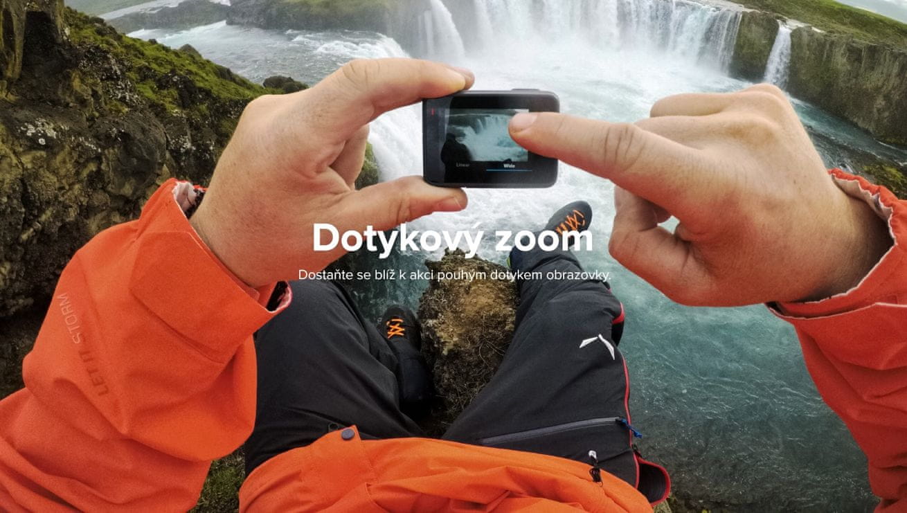 GoPro HERO6 Dotykový zoom - dostaňte se blíž k akci pouhým dotykem obrazovky