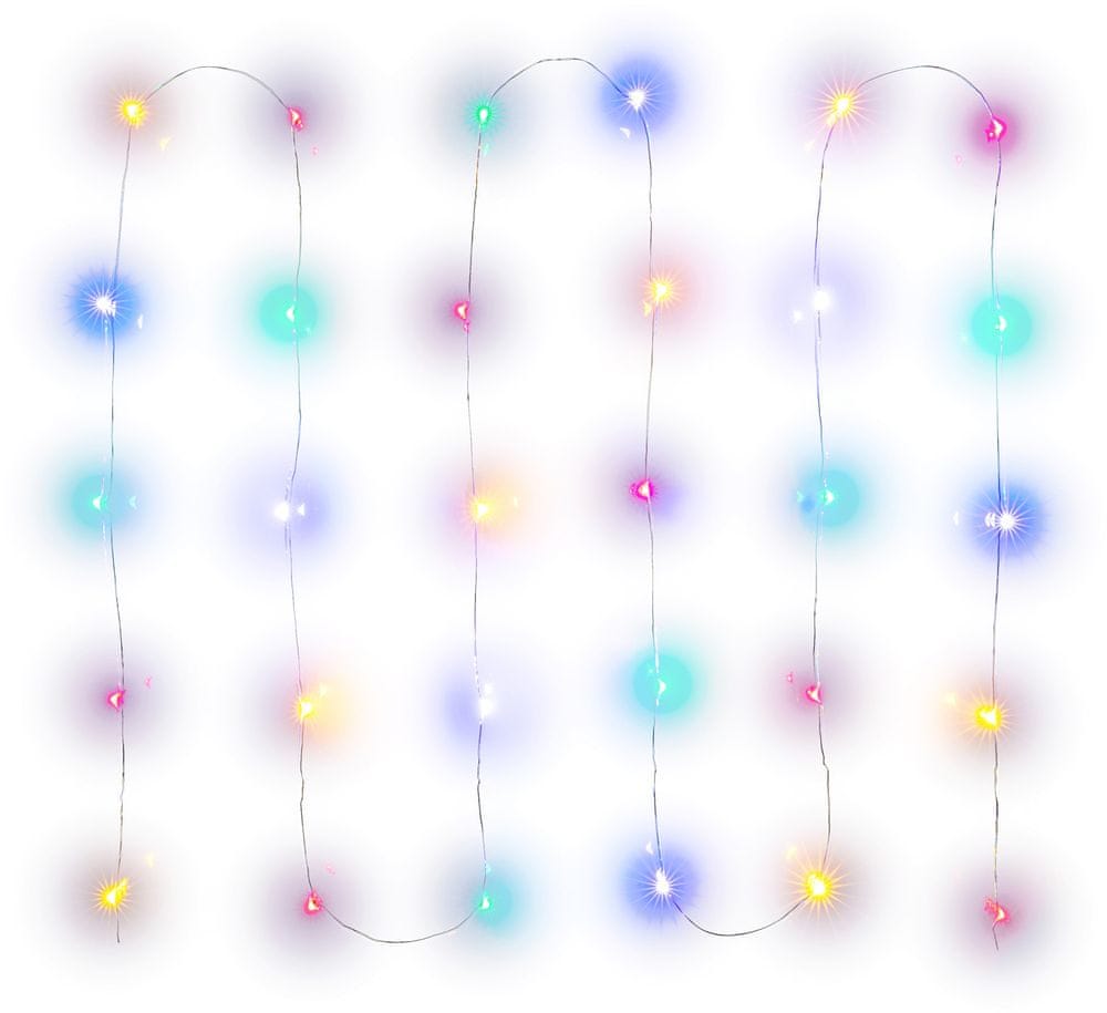 Retlux nano řetěz 30 LED multicolour