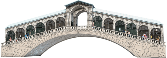 Ravensburger Benátky - Rialto most 216 dílků