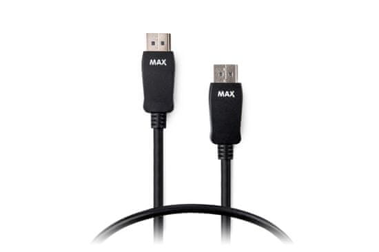 MAX kabel DisplayPort - DisplayPort 1.2 1,5m, černá