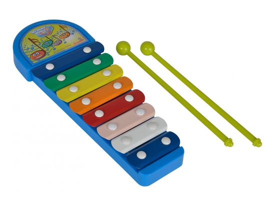 Simba MMW Xylofon modrý 8 kovových kláves
