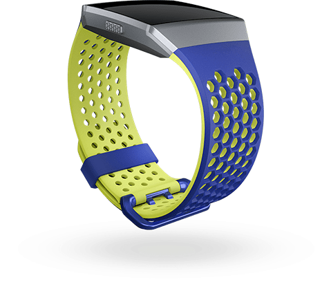 Fitbit Ionic - sportovní řemínek Modrožlutý - velikost S