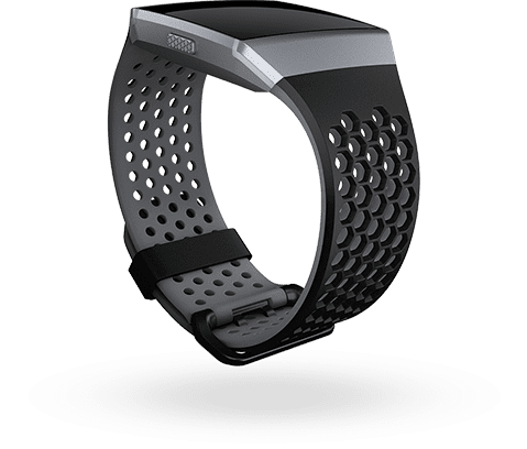 Fitbit Ionic - sportovní řemínek Černošedý - velikost S