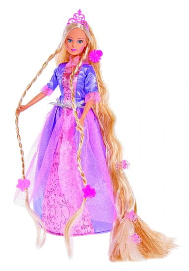 Simba Panenka Steffi Rapunzel - fialové šaty