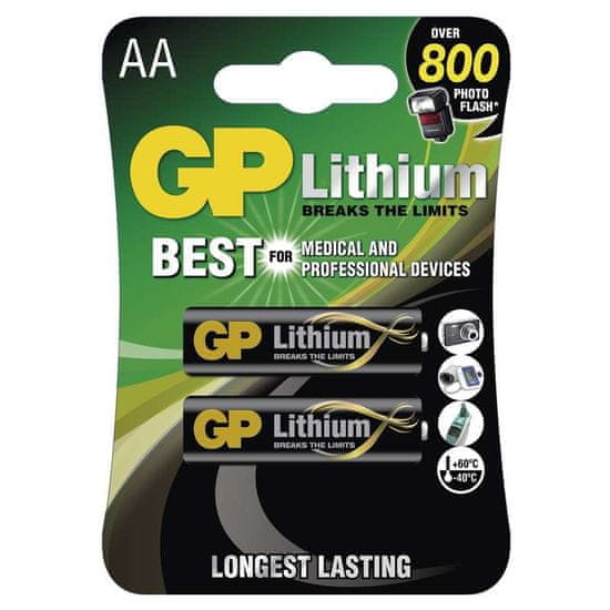 GP Lithium, lithiová AA, 2 ks