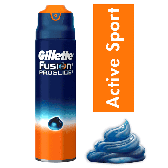 Gillette Fusion ProGlide Sensitive 2v1 Active Sport Holicí gel 170 ml 