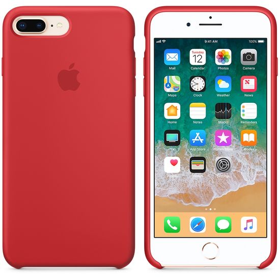 Apple Silikonový kryt, Apple iPhone 7 Plus / 8 Plus, MQH12ZM/A, (PRODUCT)RED