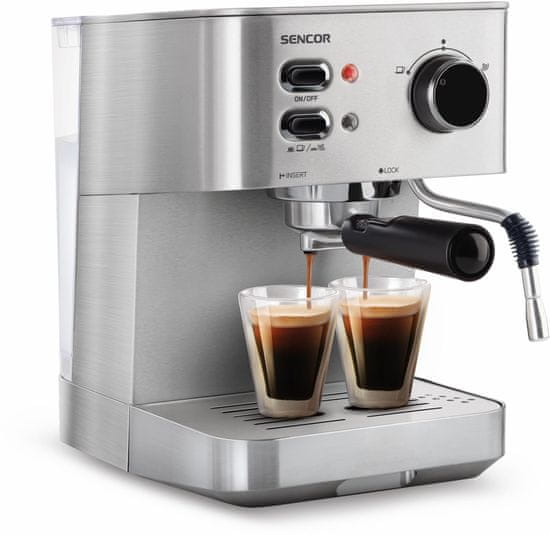 SENCOR pákový kávovar SES 4010SS - použité