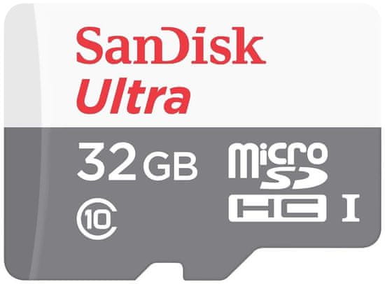 SanDisk micro SDHC Ultra 32GB 80MB/s UHS-I (SDSQUNS-032G-GN3MN)
