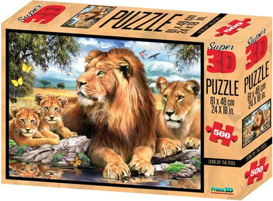 Lamps 3D Puzzle Lion 500 dílků