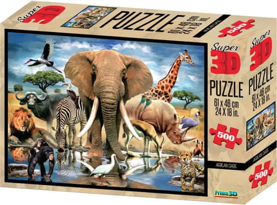 Lamps 3D Puzzle Africa 500 dílků