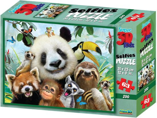 Lamps 3D Puzzle Panda 63 dílků