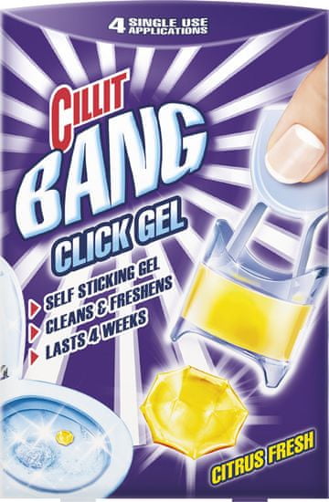 Cillit Bang WC Click Gel Citrus 4 ks