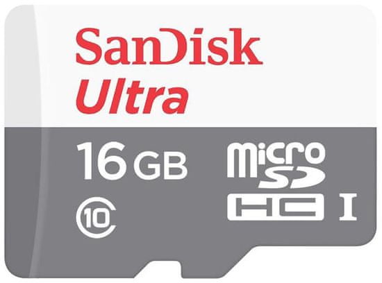 SanDisk micro SDHC Ultra 16GB 80MB/s UHS-I (SDSQUNS-016G-GN3MN)