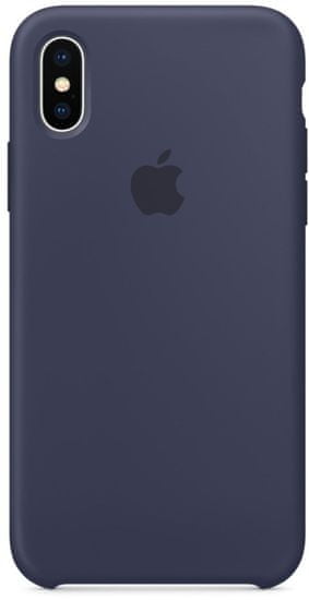 Apple Silikonový kryt, Apple iPhone X, MQT32ZM/A, půlnočně modrá