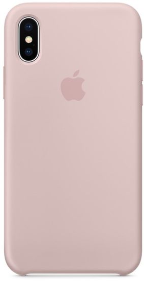 Apple Silikonový kryt, Apple iPhone X, MQT62ZM/A, pískově růžová - použité