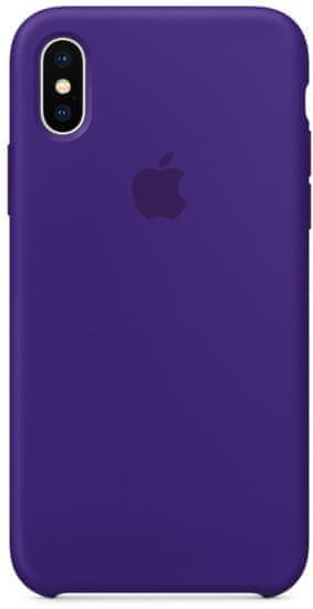 Apple Silikonový kryt, Apple iPhone X, MQT72ZM/A, tmavě fialová