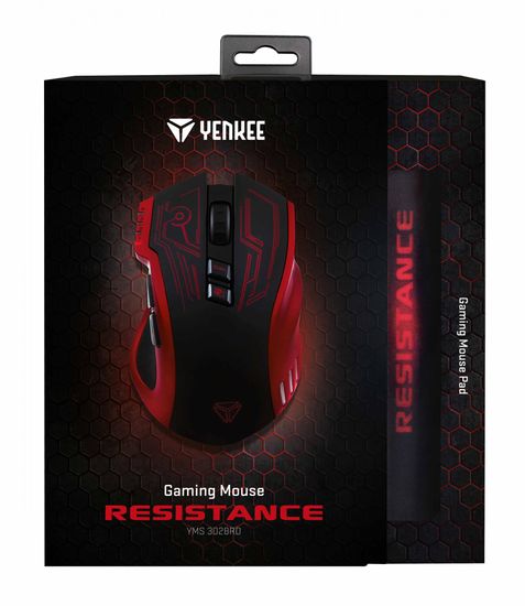 Yenkee herní myš Resistance (YMS 3028RD)
