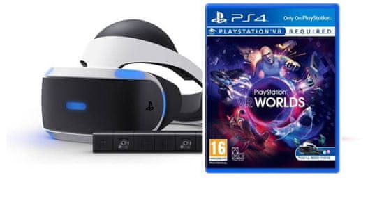 Sony PlayStation VR + Camera v2 + VR Worlds 2, (PS719782612)