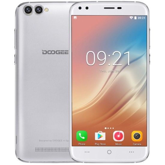 Doogee X30 2GB/16GB, Dual SIM, stříbrný