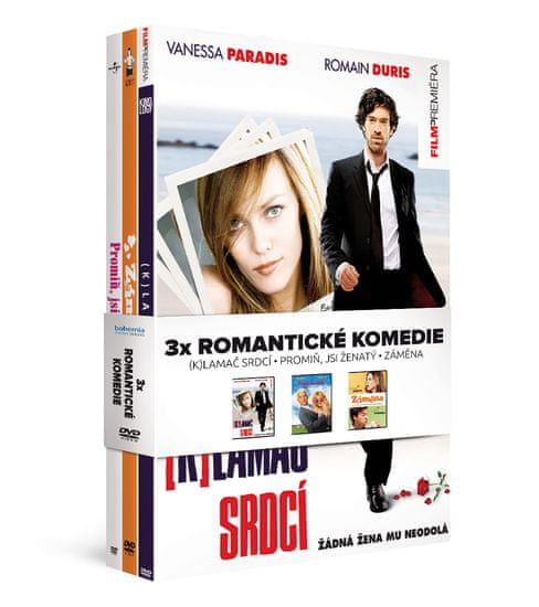 3x Romantická komedie: (K)lamač srdcí + Promiň, jsi ženatý + Záměna (3DVD) - DVD