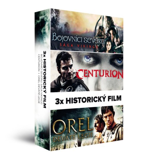 3x Historický film (3DVD): Bojovníci severu: Sága Vikingů + Centurion + Orel Deváté legie - DVD