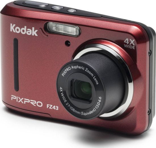 Kodak FZ43 Red - zánovní