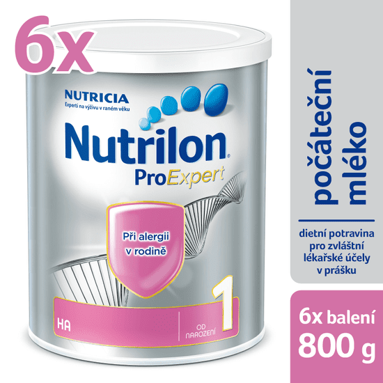 Nutrilon 1 HA speciální počáteční mléko 6x 800g, 0+