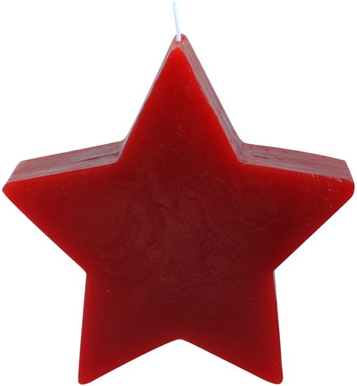 Toro Svíčka "Hvězda" červená