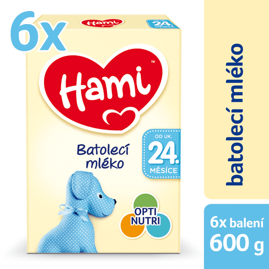 Hami 24+ Batolecí mléko 6 x 600g