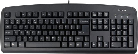 A4Tech KB-720, tenká klávesnice, CZ, USB, černá