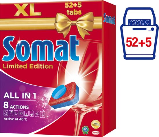 Somat All-in-One tablety do myčky 52+5 ks