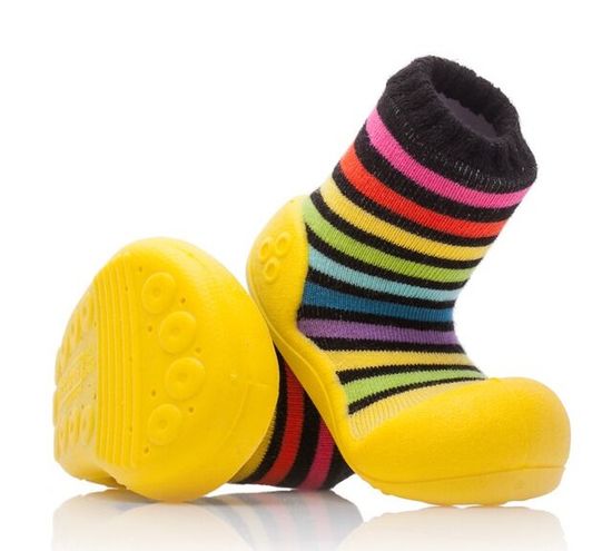 Attipas dětské botičky Rainbow Yellow