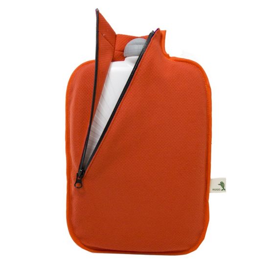 Hugo Frosch Termofor Eco Classic Comfort se softshellovým obalem na zip – oranžový