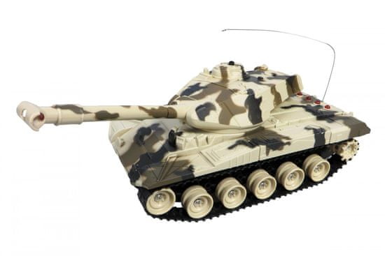 MaDe Tank na ovládání s pásy 50 cm - hnědý