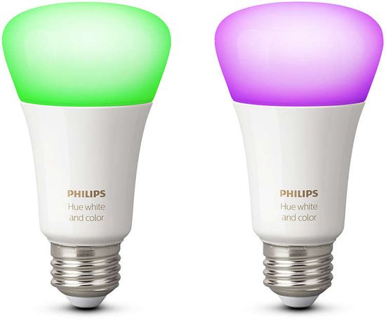 Philips Hue Bluetooth 2x žárovka LED E27 9W 806lm 2200-6500K, 16 mil. barev