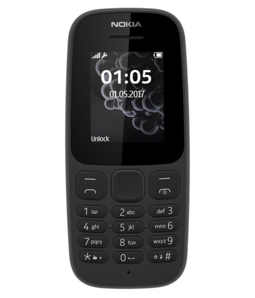Nokia 105, černá - zánovní