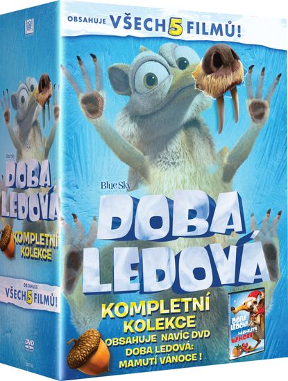 Kolekce Doba ledová 1-5 + Doba ledová: Mamutí Vánoce (6DVD) - DVD