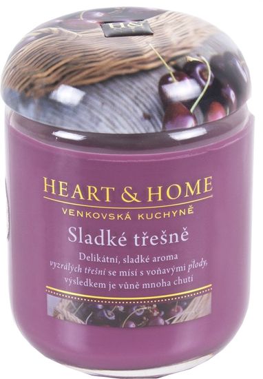 Albi Heart & Home velká svíčka Sladké třešně