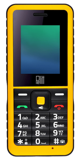 Pelitt Rock, IP67, Dual SIM, černo-žlutý